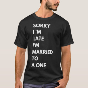 T-shirt Marié à Enneagram Personnalité Numéro 1 Tard