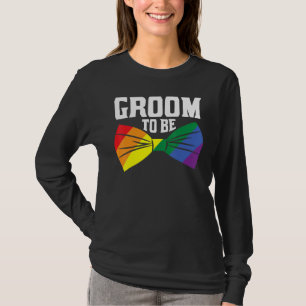 T-shirt Marié à être LGBTQ Fiançailles Mariage Partie Corr