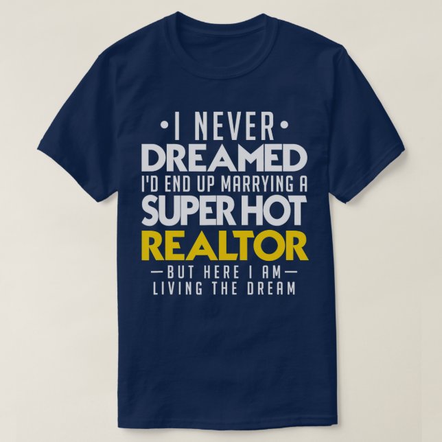 T-shirt Marié à un locataire, mari de la femme de l'immeub (Design devant)