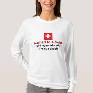 T-shirt Marié à un Suisse