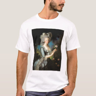 T-shirt Marie Antoinette avec un rose, 1783