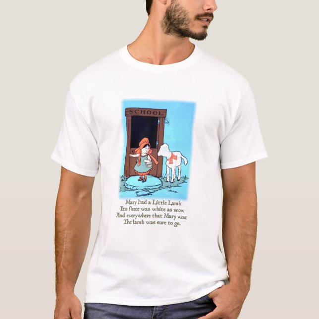 T-shirt Marie avait un petit agneau (#1) (Devant)