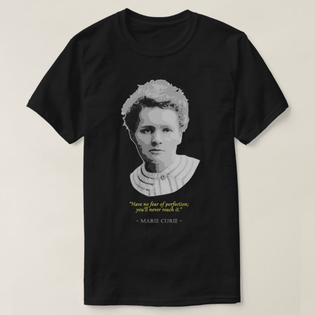 T-shirt Marie Curie Citation (Design devant)