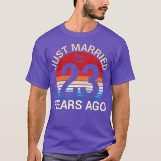 T-shirt Marié Il Y A 23 Ans, Hus Femme Mariée Anniver