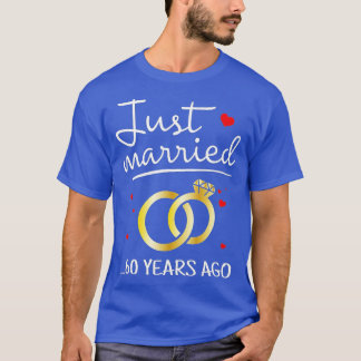 T-shirt Marié Il Y A 60 Ans, Amusant Couple 60th Annive