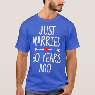 T-shirt Marié il y a 60 ans il y a 60e anniversaire de Mar