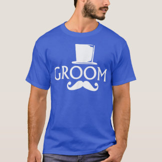 T-shirt Marié Moustache Et Haut-de-forme Mariage Enterreme