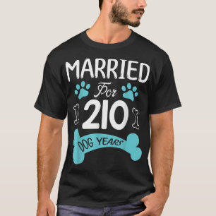 T-shirt Marié pour 210 ans de chien 30e anniversaire de Ma