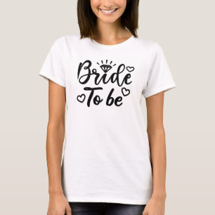 T-shirt Mariée à être Fête Birdal Femme à être Shower de M