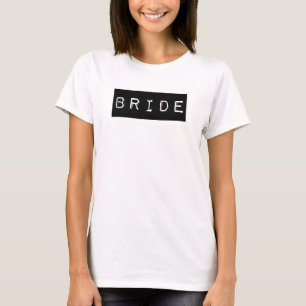 T-shirt Mariée alternative   Étiquette noir   Mariage