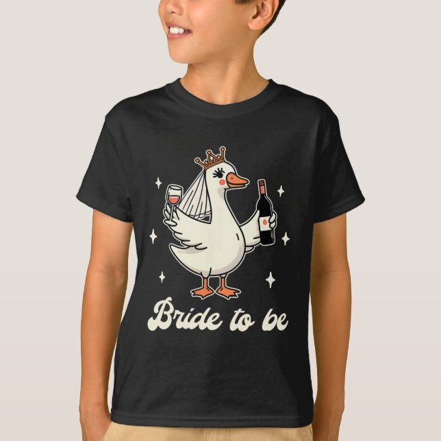 T-shirt Mariée Babe Mariage Fête des mariées Silly Goose B (Devant)