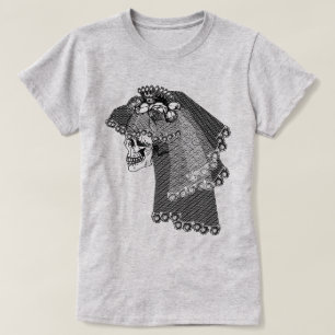 T-shirt mariée crâne