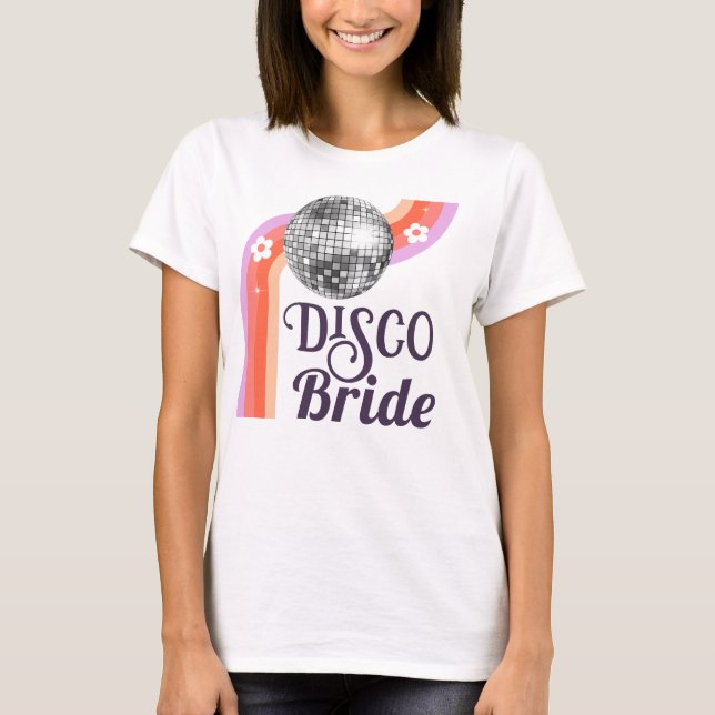T-shirt Mariée Disco Week-end Enterrement de Vie de Jeune  (Devant)