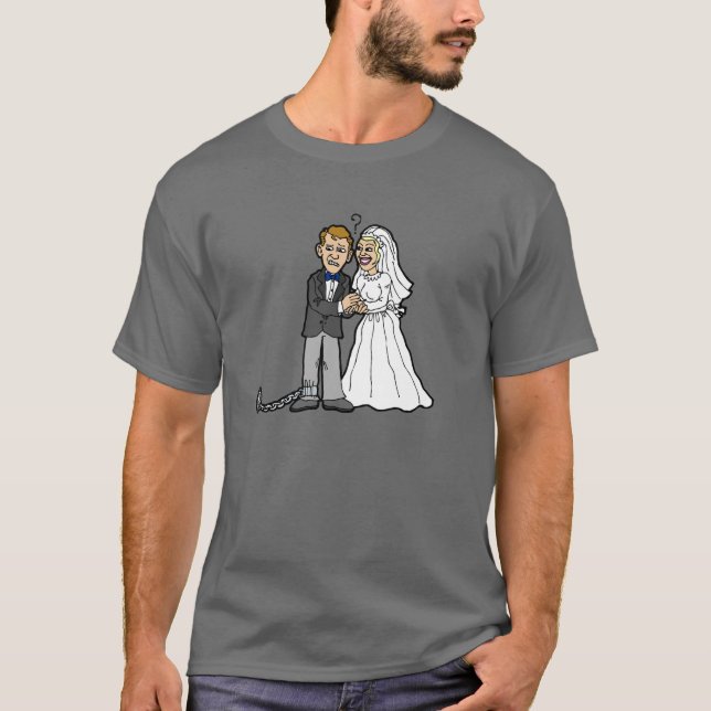 T-shirt mariée et chambre drôle (Devant)