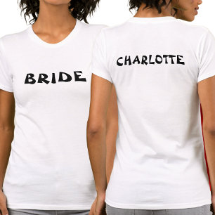 T-shirt Mariée Future Épouse Personnalisée Blanche