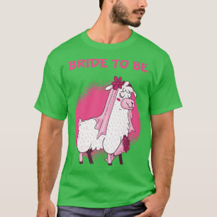 T-shirt Mariée Future Lama Alpaga Enterrement Vie Jeune Fi