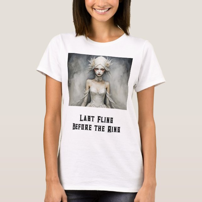 T-shirt Mariée gothique (Devant)