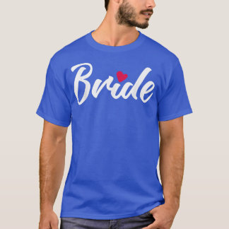 T-shirt Mariée Mignon Cœur Mariage et Enterrement de Vie d