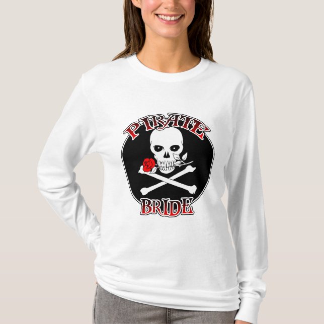T-shirt mariée pirate (Devant)