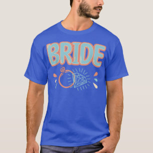 T-shirt Mariée Rétro Vintage Équipe de Fille d'Honneur Cor