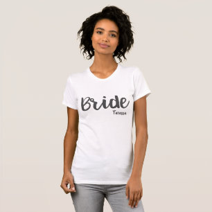 T-shirt mariée sur mesure et fête de mariage avec