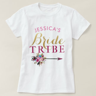 T-shirt Mariée Tribe Personnalisée Parti Bridesservantes T