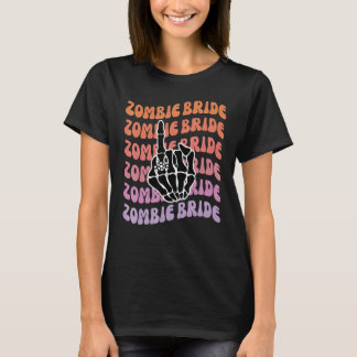 T-shirt Mariée Zombie Jusqu'à Ce Que La Mort Nous Sépare E