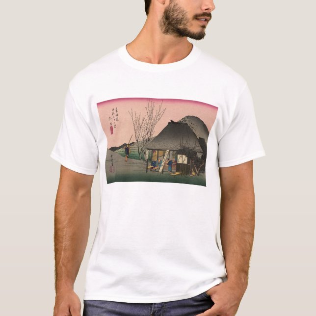 T-shirt Mariko, 53 stations de la route de Tokaido, (Devant)