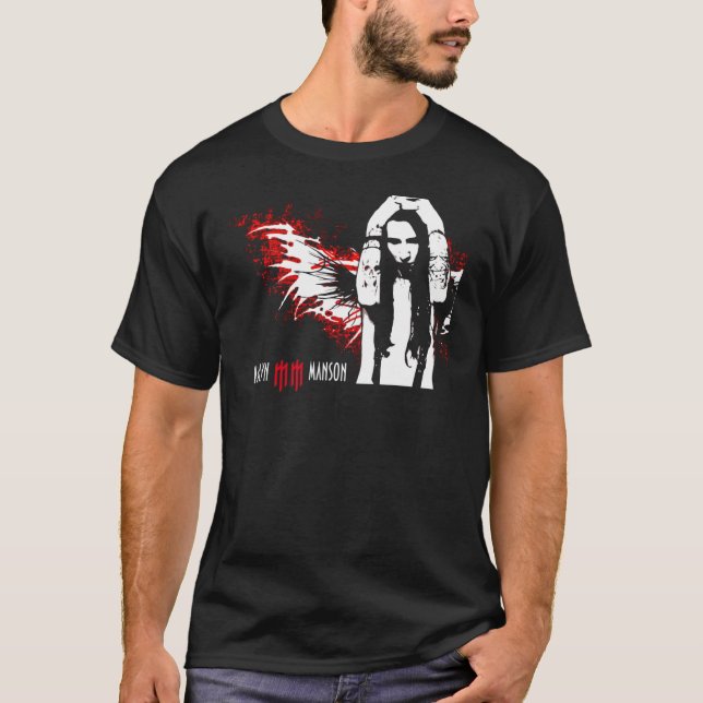 T-shirt Marilyn Manson Aribute to the God of Shock Rock bo (Devant)