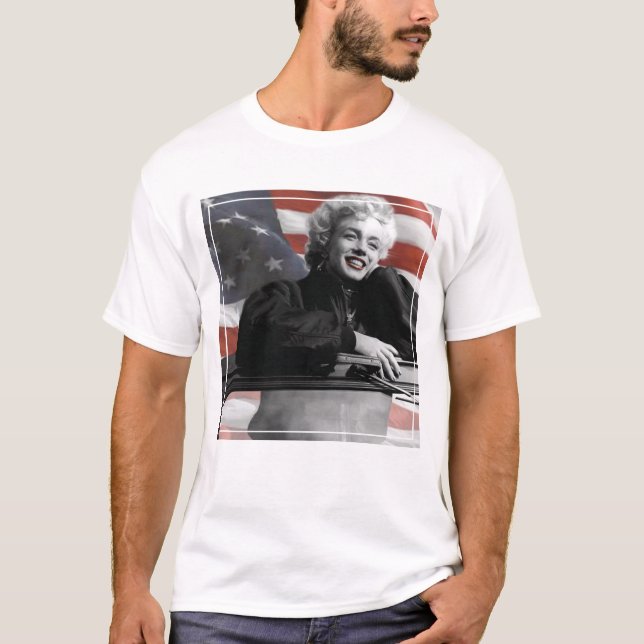 T-shirt Marilyn patriote (Devant)