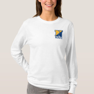 T-shirt Marine américaine Marine initiale N