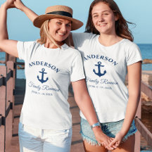 Marine Bleue Ancre Famille Réunion Femmes
