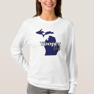 T-shirt Marine de fille de Yooper