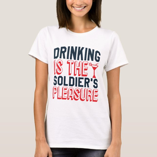 T-shirt Marine des États-Unis - Marine américaine Boire la (Devant)