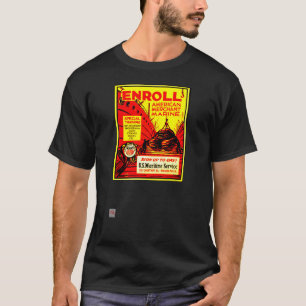T-shirt Marine marchande américaine aujourd'hui 