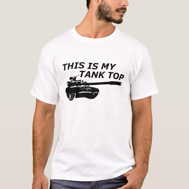 T-shirt Marine Tank - C'est mon débardeur (Devant)