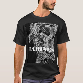 T-SHIRT MARINES CHEMISE NOIRE