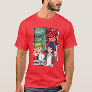 T-shirt Marinette comique miqueuse & Adrien Véritables Cou