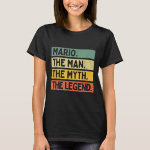 T-shirt Mario L'Homme Le Mythe La Légende Drôle Personaliz