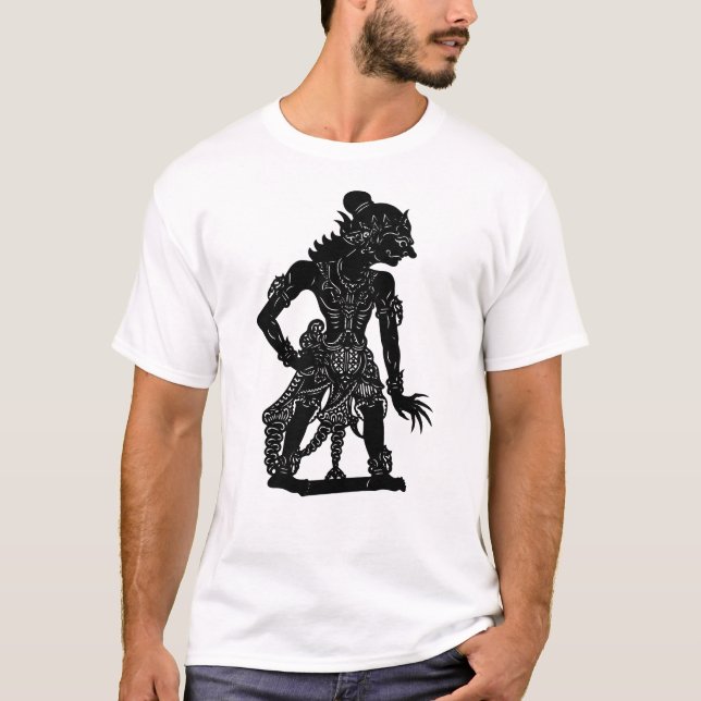 T-shirt Marionnette d'Ombre Wayang Kulit Werkudoro (Devant)