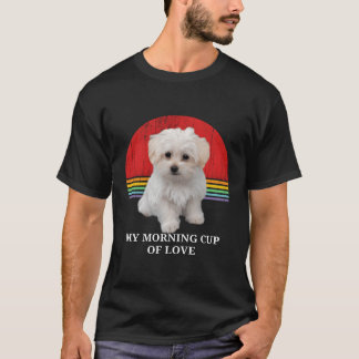 T-shirt Marionnettes maltaises Lover Retro Sunset Propriét
