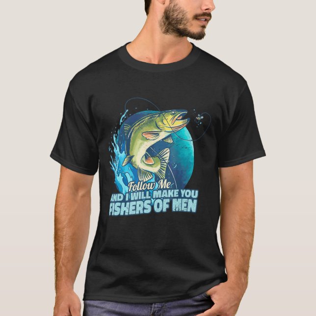 T-shirt Mark 117 Verse Chrétien Disciplines Pêcheurs De M (Devant)