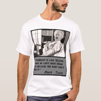 T-shirt Mark Twain contre la censure