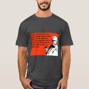 t-shirt mark twain quote drôle