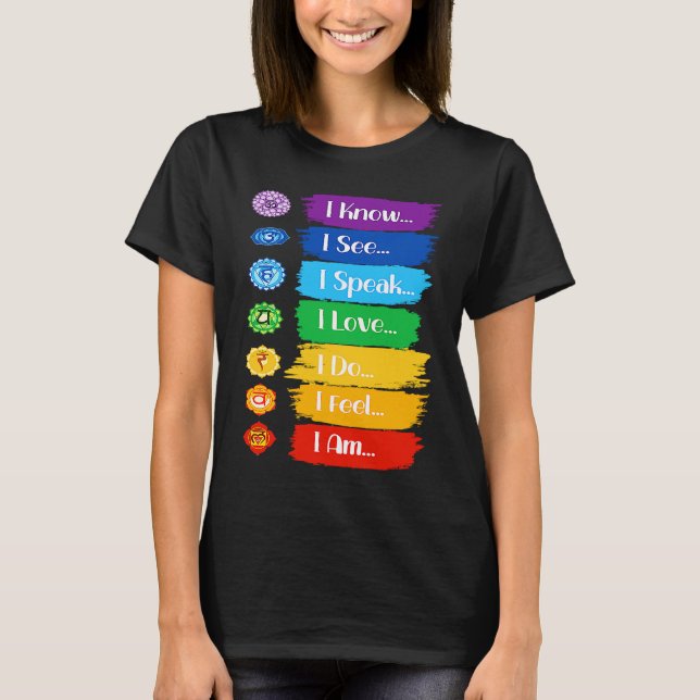 T-shirt Marka Yoga Je vois maintenant que je parle J'aime  (Devant)