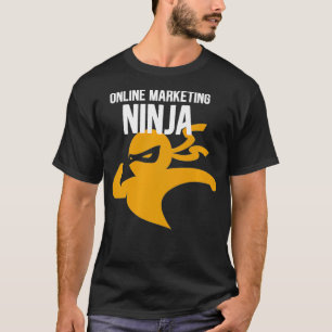 T-shirt Marketing en ligne Ninja Rockstar Marketer Contenu