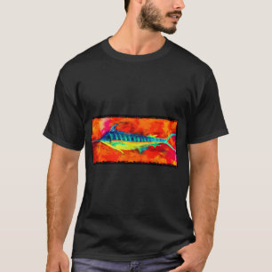 T-shirt Marlin bleu - Ancré par la nageoire