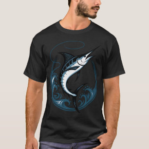 T-shirt Marlin Bleu Puissance – Marlin Bleu Saute Entre 