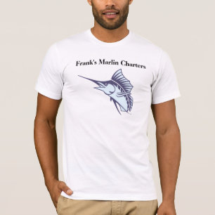 T-shirt Marlin fait sur commande pêchant des chemises de