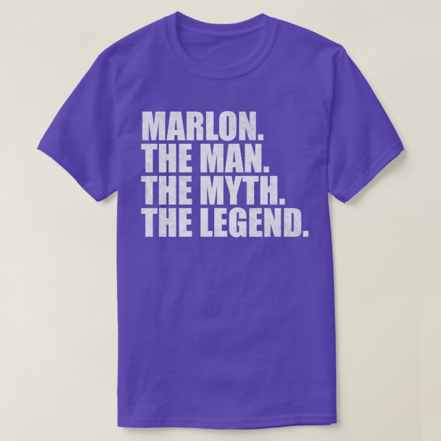 T-shirt Marlon Marlon Nom Marlon prénom (Design devant)